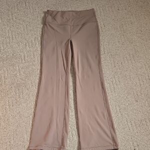 Yogalicious Women's Tan Flare Lined Pants